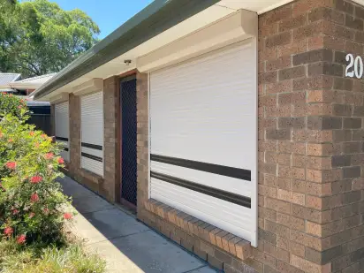 Closed Door of Self Storage Unit